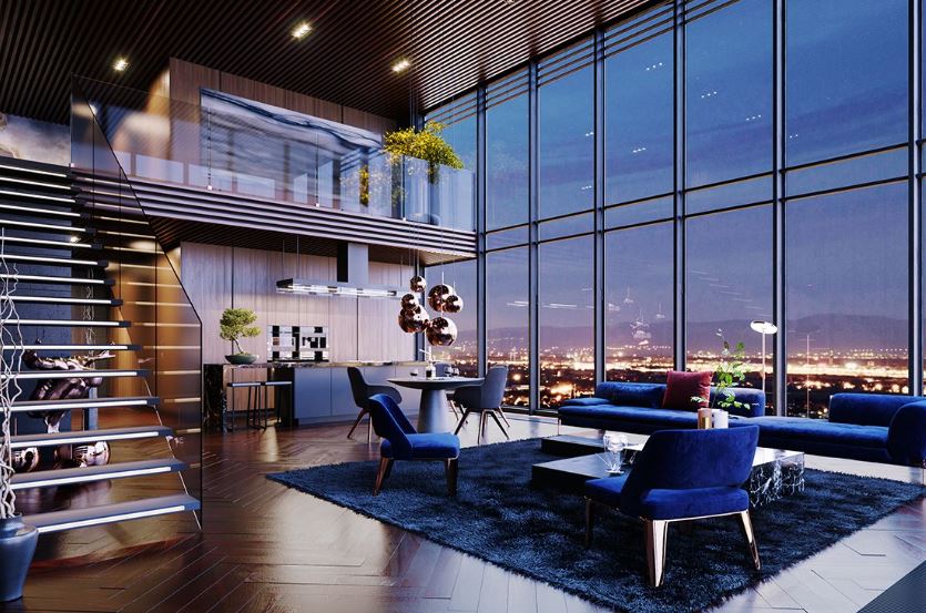 Các căn hộ Penthouse đều sở hữu tầm view đắt giá, vị trí đắc địa