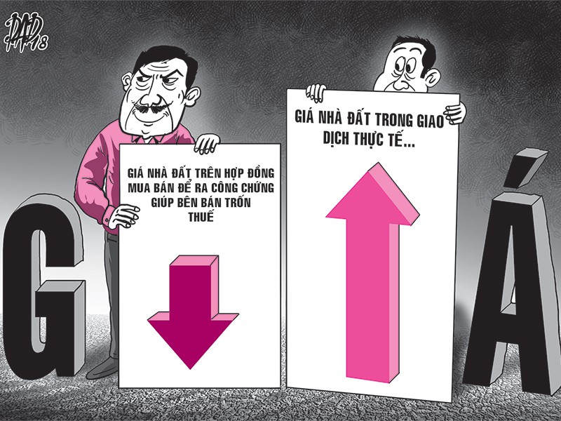 Mua bán nhà đất 2 giá là hành vi vi phạm pháp luật về thuế