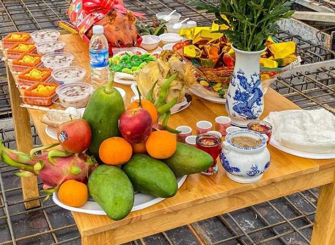 Lễ vật gia chủ cần chuẩn bị trong nghi lễ cất nóc