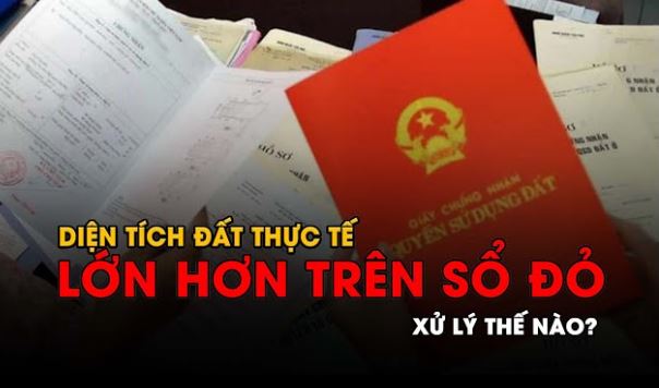 Thủ tục hồ sơ xin cấp lại sổ đỏ khi diện tích thực tế lớn hơn